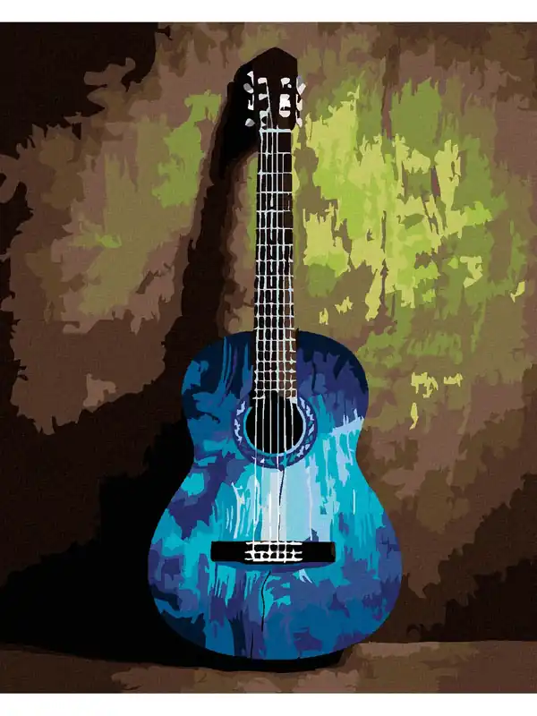 Bardzo popularny produkt - Haft diamentowy - Gitara – abstrakcja