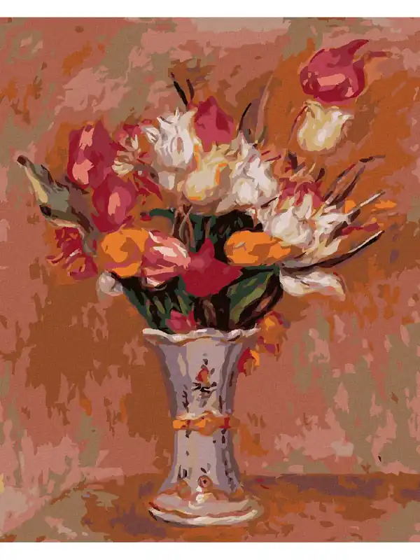 Na zamówienie | Haft diamentowy - TULIPANY (PIERRE-AUGUSTE RENOIR)