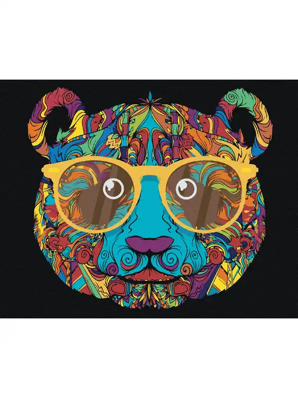 Haft diamentowy - PANDA W OKULARACH | Wygodne zakupy