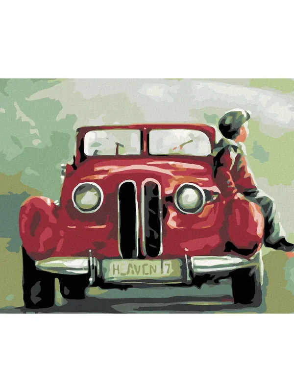 Haft diamentowy - Chłopiec i oldtimer - Ostatnia szansa