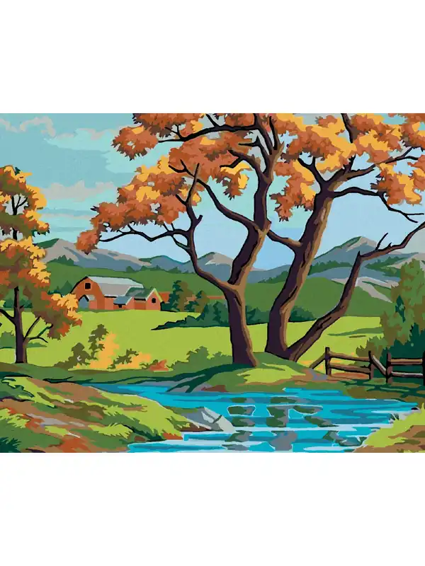 Już w sprzedaży - Haft diamentowy - Drzewo nad potokiem