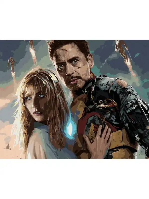Haft diamentowy - IRON MAN I PEPPER | Jeszcze taniej