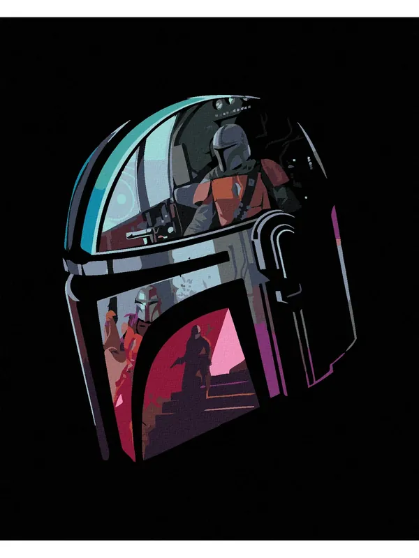 Haft diamentowy - HEŁM (THE MANDALORIAN) - Prosto z fabryki