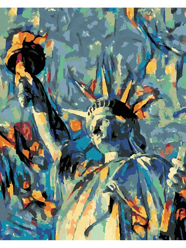 Zostało tylko kilka sztuk | Haft diamentowy - NOWY JORK - ABSTRAKCYJNA STATUA WOLNOŚCI