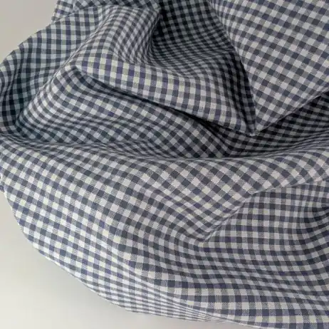 Klienci polecają | Bawełna 100% kratka vichy, dwustronna 3mm, jeans
