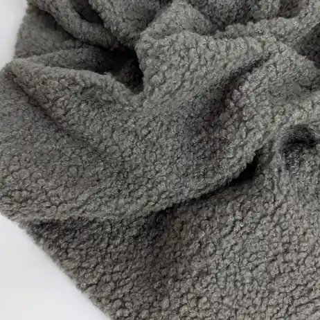 Świetna oferta | Bouclé, bukla, szary, 160cm