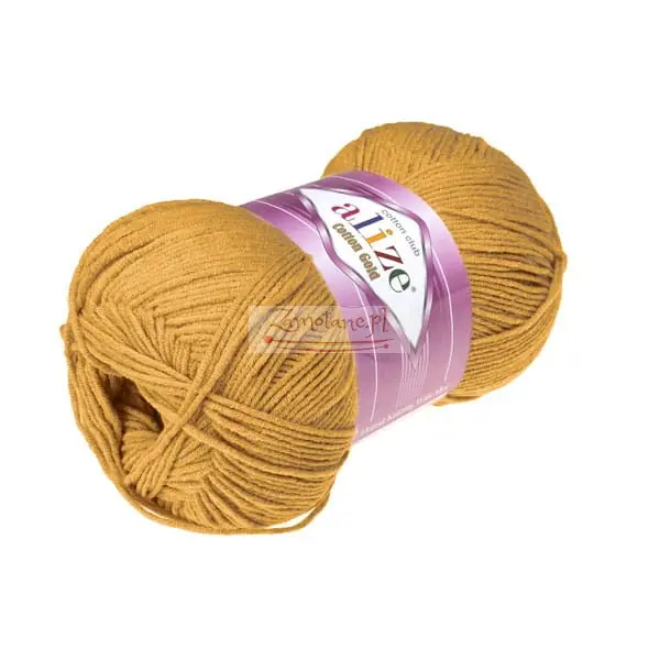Megacena - Włóczka Cotton Gold 002 Szafranowy