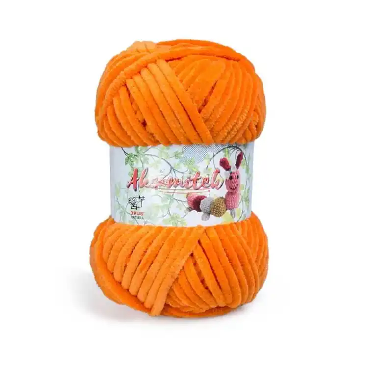 Na stanie | Włóczka Aksamitek Opus 50g pluszowa 1294 Pomarańcz