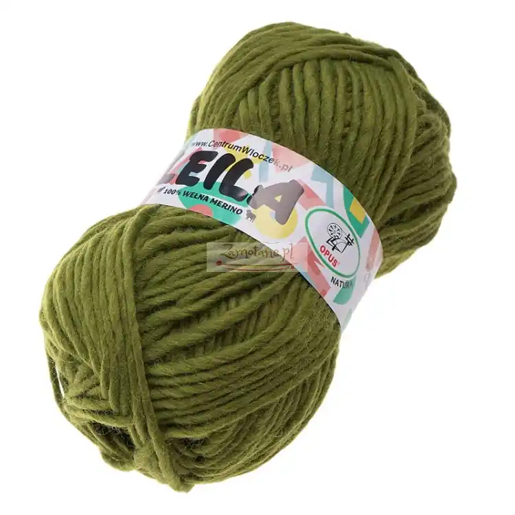 Włóczka Leila Merino 100% Wełna Opus kol 154 Khaki | Cena specjalna