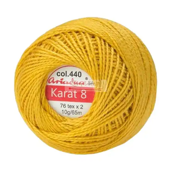 Ulubieniec klientów | Kordonek Ariadna Karat 8 kol. 440/1726 Miodowy