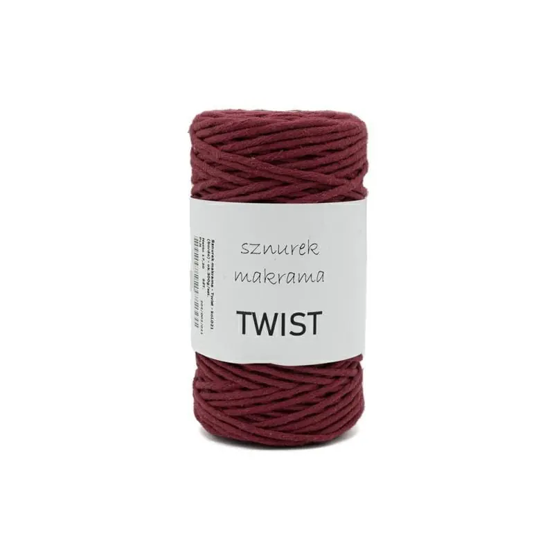 SZNUREK DO MAKRAMY TWIST BAWEŁNIANY KOL. 021 | Taniej