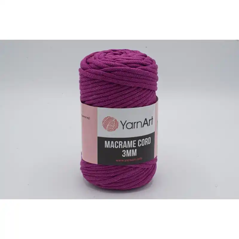 SZNUREK DO MAKRAMY YARNART 3 mm 777 FIOLETOWY | Top produkt