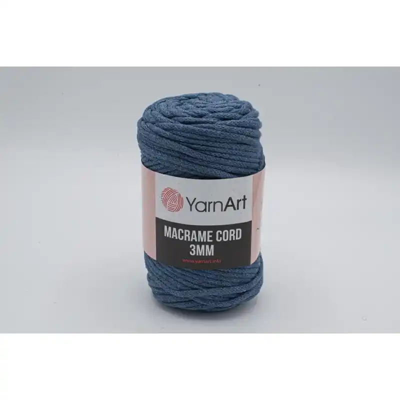 SZNUREK DO MAKRAMY YARNART 3 mm 761 JEANS - Cena specjalna
