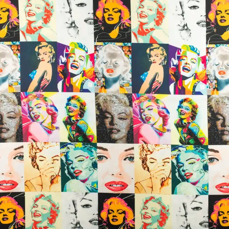 Rabat - Tkanina wiskoza twill wzór Marilyn Monroe