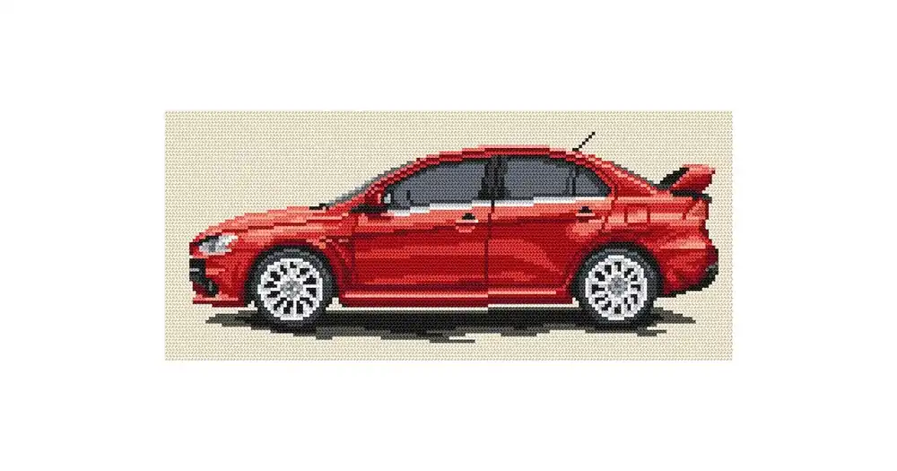 Oszczędź teraz - Wzór do haftu PDF - Mitsubishi Lancer