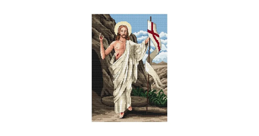 Prosto z fabryki - Kanwa z nadrukiem - Chrystus Zmartwychwstały