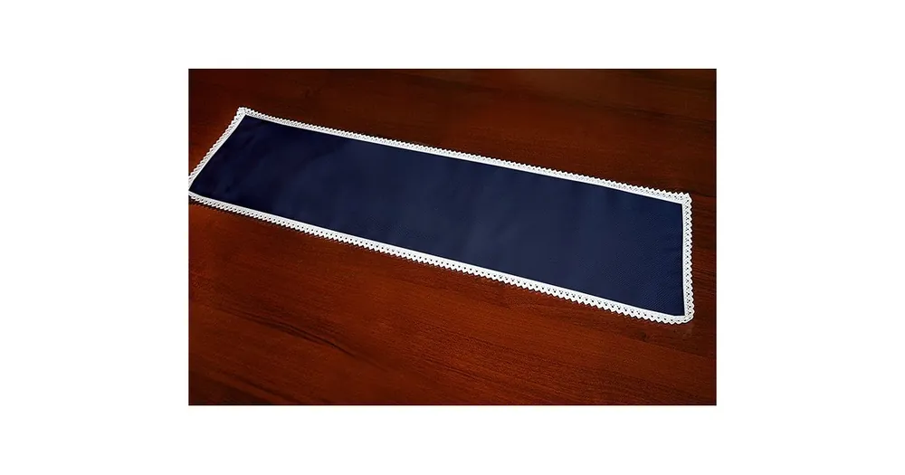 Oszczędź więcej - Serwetka z koronką 37x21 cm granatowa