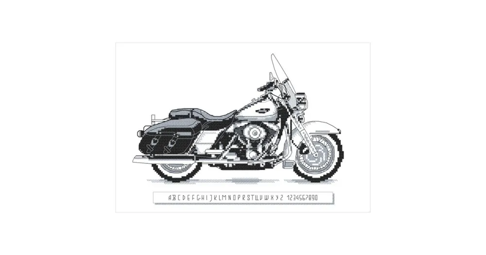 Popularny produkt | Wzór do haftu na papierze - Kultowy motocykl I