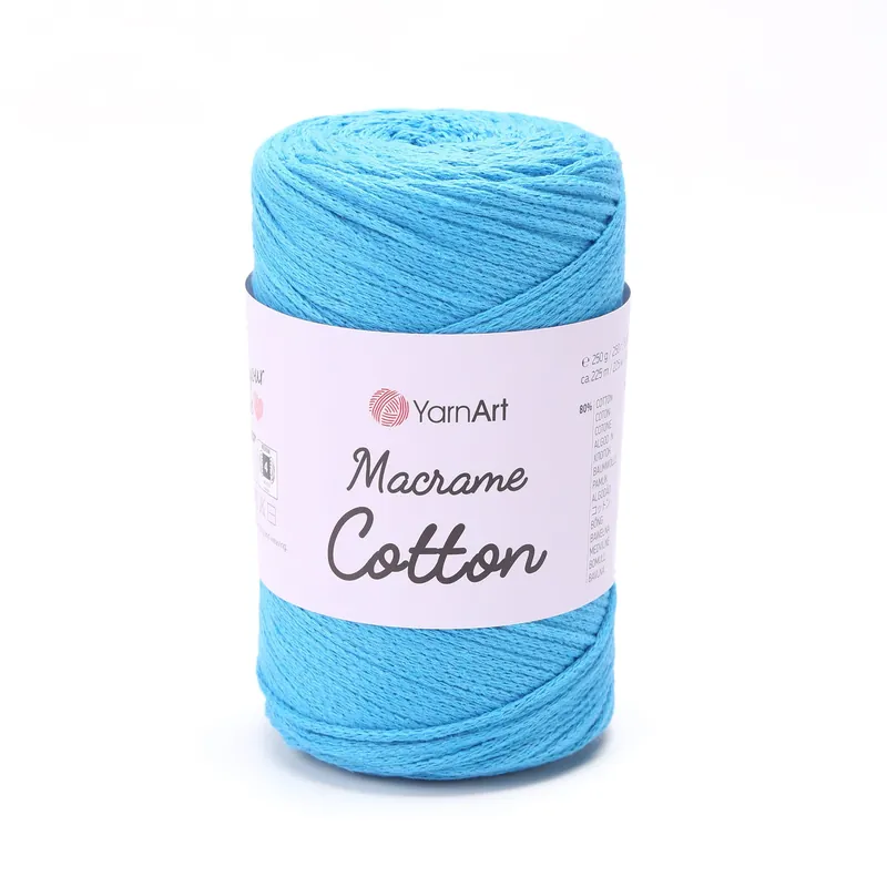 Macrame cotton nr 780 niebieski - Łatwe zamówienie