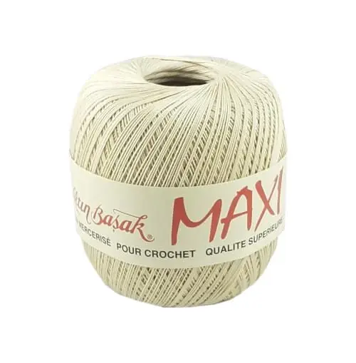 Okazja cenowa | Maxi nr 002 ecru - 565 m / 100 g - bawełniany kordonek "10"