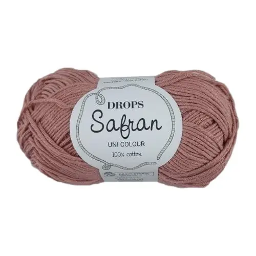 DROPS Safran 57 brudny róż - włóczka bawełniana matowa | Superoferta