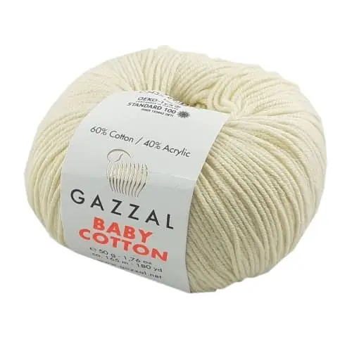 Bezpośrednio od producenta | Gazzal Baby cotton 3437 ecru