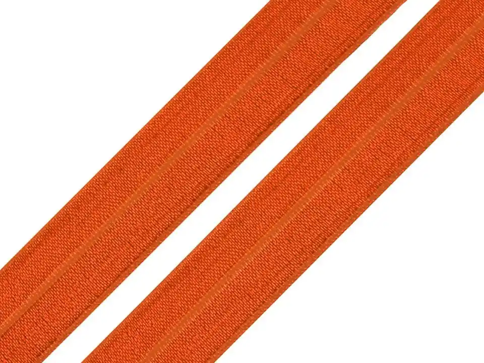 Klienci polecają | Lamówka elastyczna 20 mm 1 mb ciemny pomarańcz 12