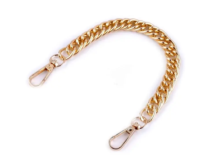 Ostatnie sztuki - L-15 Łańcuszek / ucho do torby 25 cm ZŁOTY