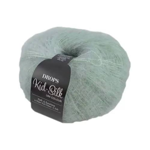 Bezpieczna płatność | DROPS Kid-Silk 45 szałwia - jedwab i moher
