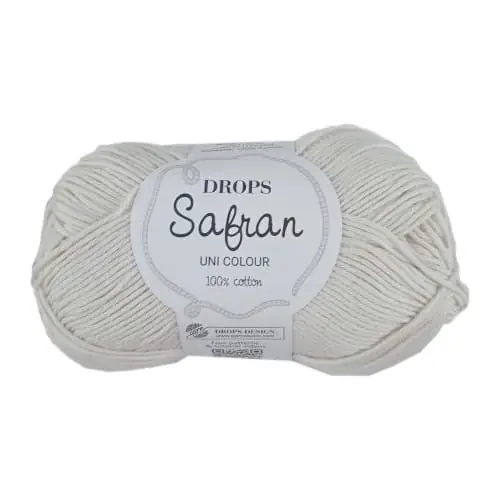 Bestseller | DROPS Safran 72 kreda - włóczka bawełniana matowa