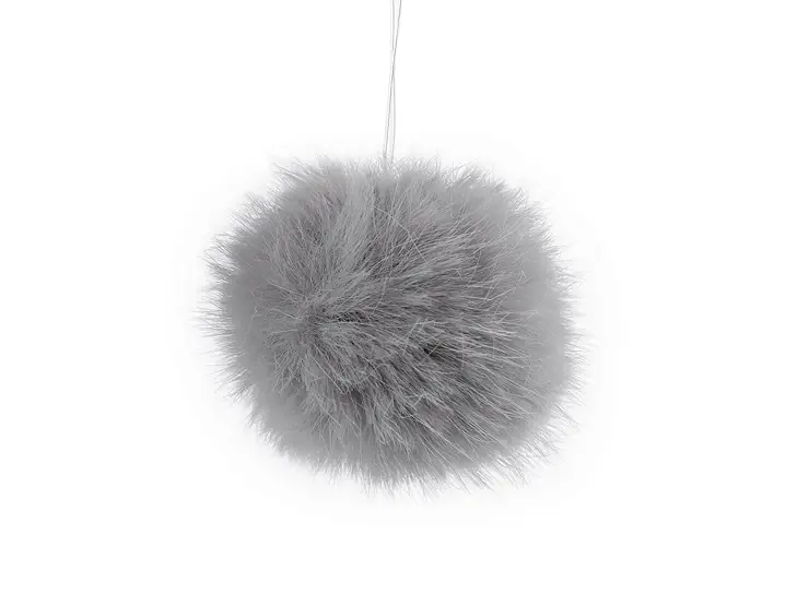 Nowość - Pompon MINI jasny szary 4,5 cm 1 sztuka 900489-4