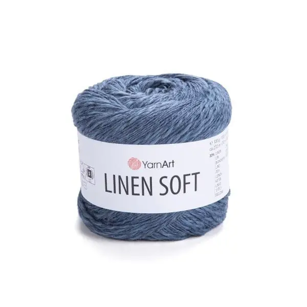 Linen Soft 7316 ciemny JEANS YarnArt 100 g - Super okazja