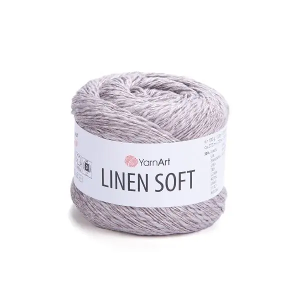Sprawdzony produkt - Linen Soft 7307 SZARY YarnArt 100 g