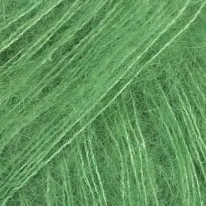DROPS Kid-Silk 48 zielony - jedwab i moher - Duży rabat