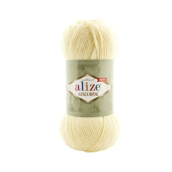 Alpaca Royal New 01 - KREMOWY - ALIZE - Łatwy zwrot
