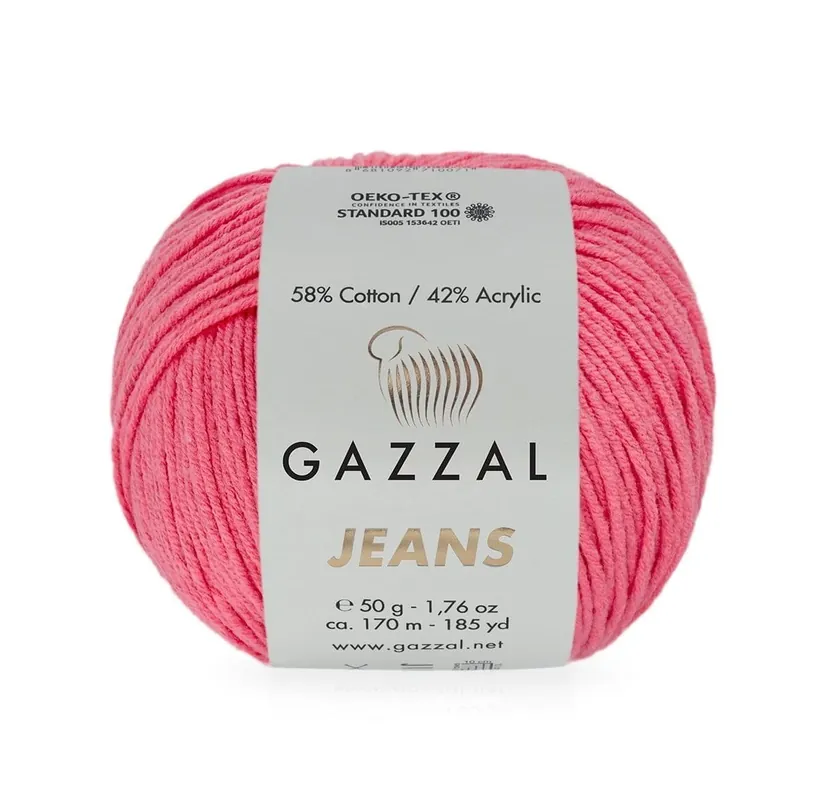 Obniżka | GAZZAL Jeans 1136 landrynowy róż 58% bawełna