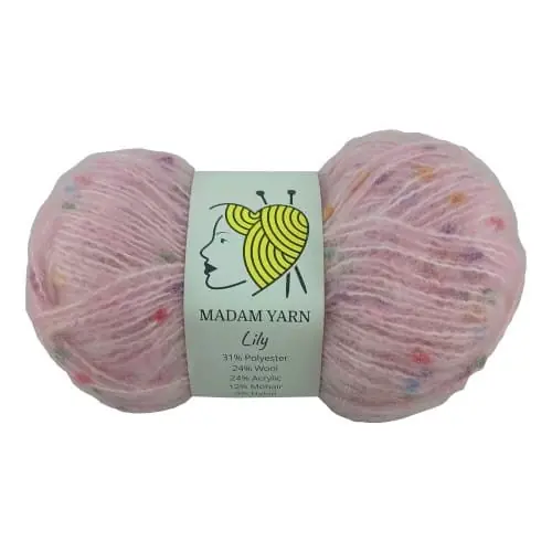 Mega okazja | Madam Yarn LILY - 134 - jasny różowy