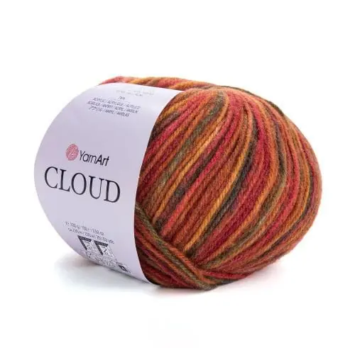 Zamów online | Cloud 9204 wełna, odcienie rudego 100 g YarnArt