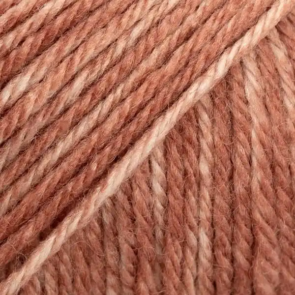 Bezpieczne zakupy - Drops Fiesta print 35 miedziany, wełna superwash - na skarpetki