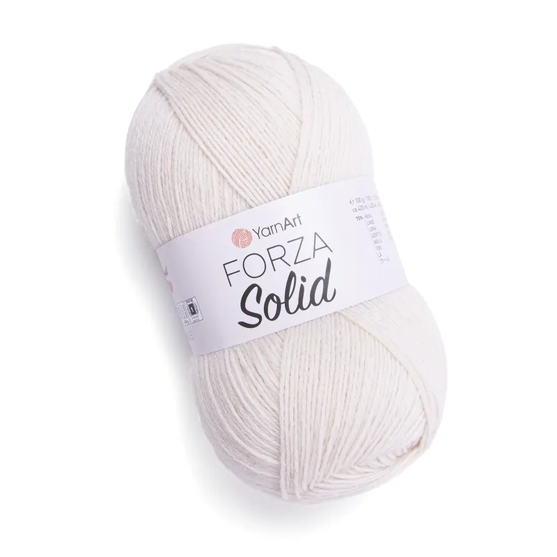 Niska cena | Forza Solid 4603 Ecru - YarnArt