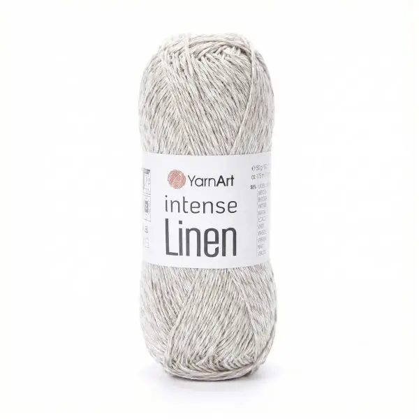 Intense Linen 4100 Biało - bezowy - YarnArt | Nowość