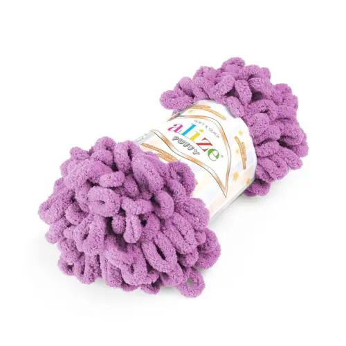Promocja - Włóczka dziecięca Alize Puffy nr 378 orchidea