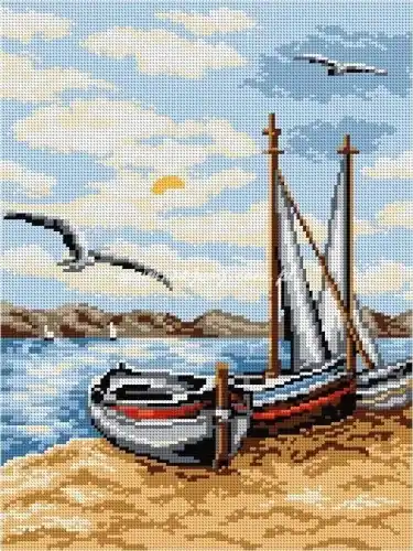 Bestseller | Zestaw do haftu wybrzeże (8009)