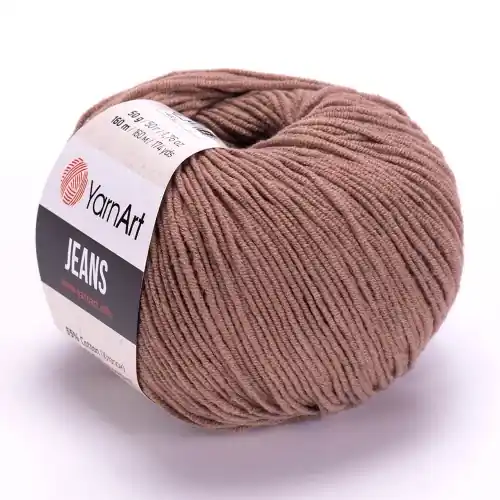 Bezpośrednio od producenta - Włóczka YarnArt Jeans nr 71 jasny brąz