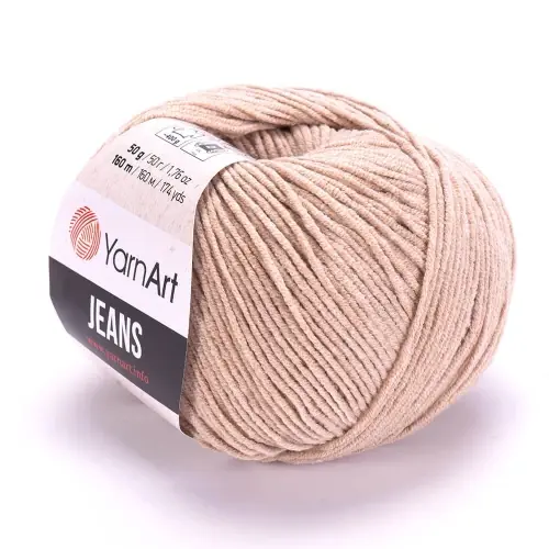 Bardzo popularny produkt | Włóczka YarnArt Jeans nr 87 cappuccino