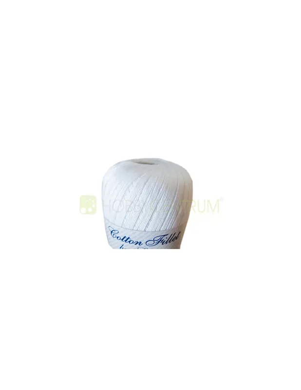 Kordonek Cotton Filet biały (570m /100g) | Bezpieczna płatność