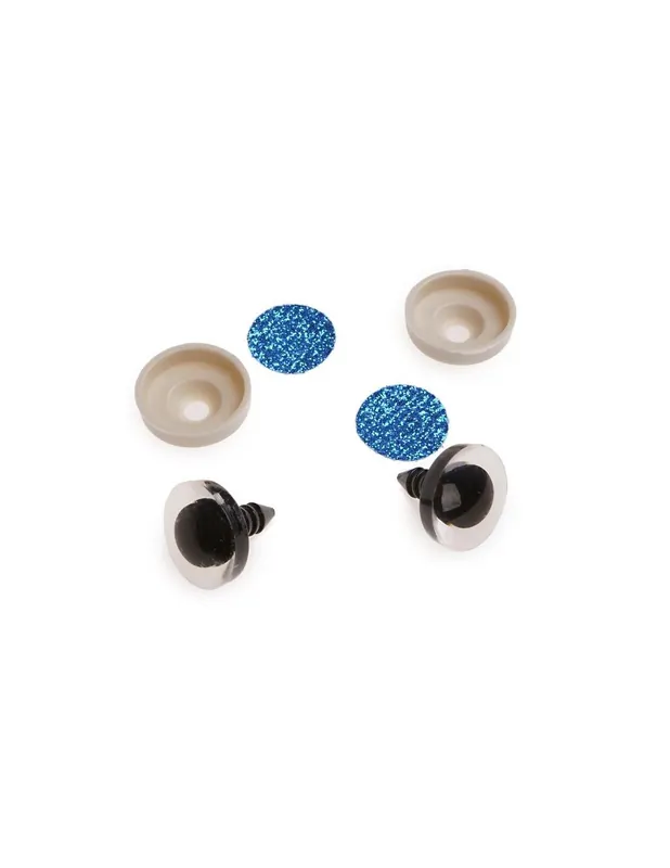 Oczy brokatowe 10 mm niebieskie - Jeszcze taniej