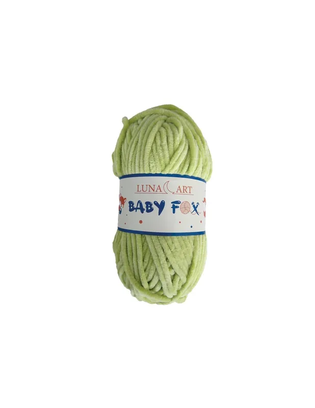 Bezpośrednio z fabryki - Włóczka Baby Fox 46 limonka