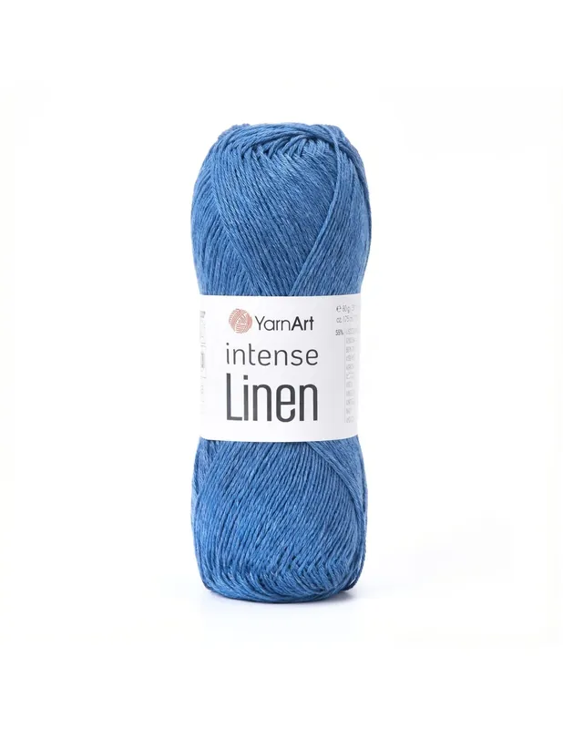 Włóczka intense Linen niebieska - Cena po obniżce