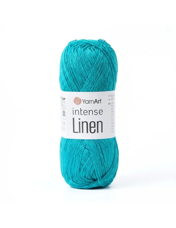 Cena fabryczna | Włóczka intense Linen turkusowa